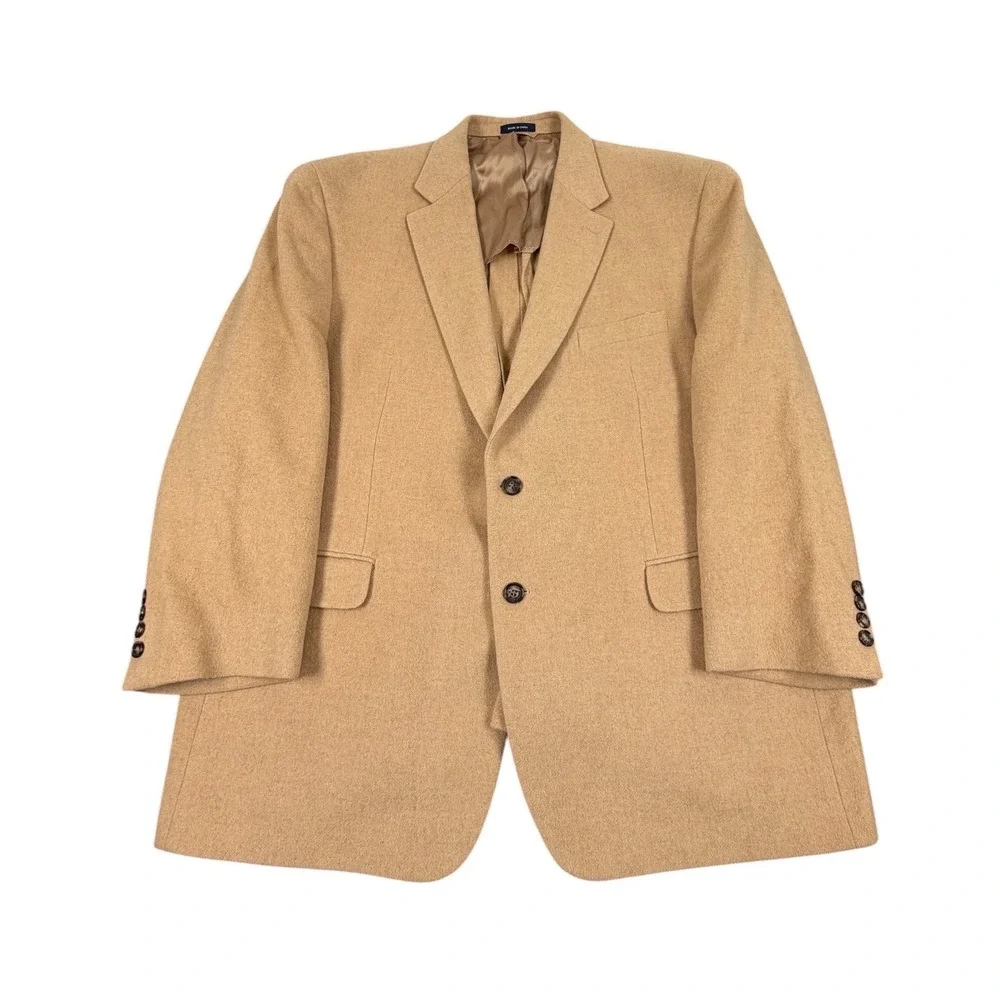 Ralph Lauren Mens Blazer Sport Coat Loro Piana 100% Camel Hair Tan 50R